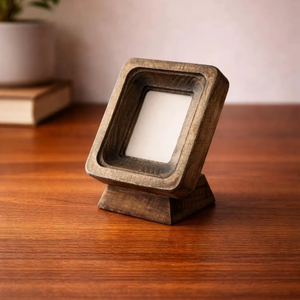 Cadre de miroir personnalisable en bois naturel, respectueux de l'environnement, de style antique, modèle Ac 004085, fabriqué à Uttar Pradesh, créations antiques - Product Image 4