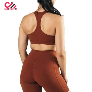 Conjunto Deportivo Vintage en Oferta, Ropa de Yoga, Conjunto de 2 Piezas con Botones Bordados, Shorts Ajustados y Transpirables para Mujer - Product Image 4