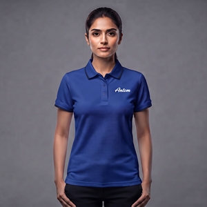 Custom Logo <b>Women</b> <b>Polo</b> <b>Shirt</b> <b>White</b> Maroon Tipped Collar Short Sleeve Cotton Pique Embroidered Uniform Golf <b>Polo</b> Wholesale - Product Image 5