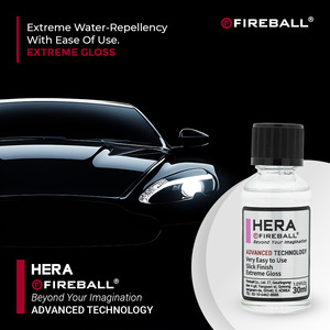 Fireball HERA Executive Hybrid Ceramic Coating (30ml) 5 ans de durabilité, finition hydrophobe à brillance extrême, amélioration de la couleur pour - Product Image 2