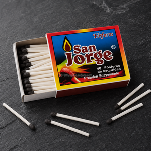 Wax <b>Matchbox</b> 30 Sticks 40x30x10mm Safety Matches Compact Wooden Matchsticks for Household Daily Use - Product Image 6