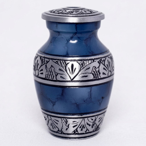 Wholesale Aluminium Funeral Urn with Threaded Lid White and Red Butterfly Heart Print <b>Keepsake</b> Jar For Human & Pet Ashes - Product Image 5