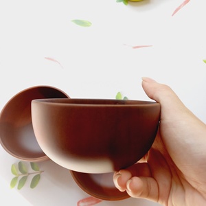 Servir la famille Acacia bois riz bol Hanoi Vietnam naturel écologique fait à la main Style campagnard vaisselle pour la maison Restaurant - Product Image 2