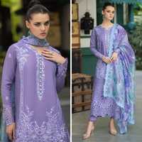 Baju Shalwar Kameez Pakistan & India untuk Musim Panas, Bahan Katun Lawn, Pakaian Formal dengan Fitur Cepat Kering & Bebas Kerut