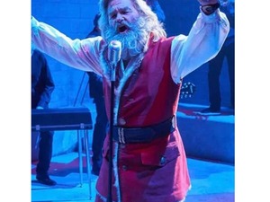 Men's Red Santa Claus Vest <b>Christmas</b> Chronicles Kurt Russell Style Wool Fur Trimmed Costume - Product Image 5