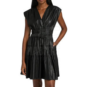 Vestido de Cuero Genuino de Último Diseño, Nuevo, Superventas, Disponible en Stock - Product Image 2