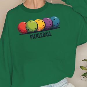 Sudadera Estampada para Mujer con Diseño de Pelotas Coloridas, 100% Poliéster, Cuello Redondo, Estilo Casual para Otoño - Product Image 5