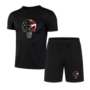 ชุดเสื้อยืดแขนสั้นคอกลมและกางเกงขาสั้น WINRO SPORTS ผ้าเทอร์รี่ โพลีเอสเตอร์ 100% ระบายอากาศได้ดี สไตล์ลำลองสำหรับผู้ชาย ใส่เล่นกีฬาหรือใส่ลำลองในฤดูร้อน พร้อมปักโลโก้ตามสั่ง - Product Image 6
