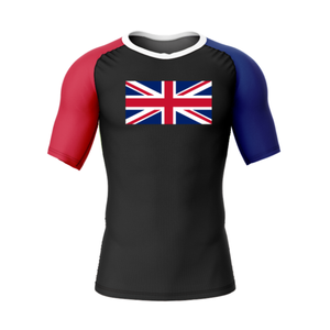 Custom Sublimation Print Men's <b>Rashguard</b> Compression Shirt MMA BJJ Jiu Jitsu Gym Wear Short Sleeve Tactical Fitness Training Top - Product Image 1