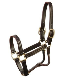 Brida de caballo de cuero y nailon engrosado, ajustable, duradera, de alta calidad, con collar y cabestro, color personalizado, tamaño personalizable, al por mayor - Product Image 2