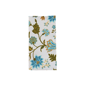 Serviettes carrées en pur lin imprimées à la main conceptions abstraites rustiques modernes pour les tables à manger de cuisine de ferme - Product Image 1