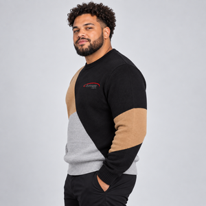 Pull pour homme durable avec tricot chaud, tissu doux, coupe confortable, col classique, poignets côtelés, idéal pour l'hiver - Product Image 2