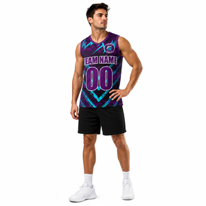 Maillot de basket personnalisé sans manches, sublimation, tenue d'équipe, marque privée, vêtements de sport, maillot sur mesure, fabricant OEM - Product Image 4
