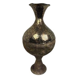 Jarrón de Metal Marrón Elegante al por Mayor, Jarrón Alto Nórdico Brillante con Forma de Calabaza, Maceta Moderna Decorativa de Metal para Decoración del Hogar - Product Image 4