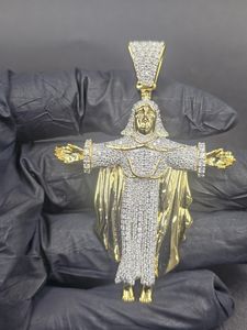 Escultura de la Resurrección de Jesús, Colgante Triunfante de Jesús y María, Moissanita, Plata 925, Regalo Religioso Cristiano - Product Image 2