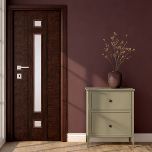 Porte en PVC de qualité supérieure, imperméable, résistante au feu, anti-rayures, design élégant pour appartements de luxe, villas et maisons contemporaines - Product Image 1