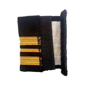Customized <b>Shoulder</b> Boards Uniform Epaulette In Golden Color Embroidered Soft Slip Epaulette From Pakistan - Product Image 6