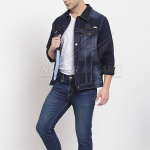Outerwear Stylish Comfortable Layer for Cold Weather Street Style Mens Blue Jeans Winter <b>Jacket</b> <b>Slim</b> <b>Fit</b> Casual Fashion - Product Image 2