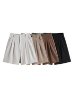 Shorts décontractés pour hommes en polyester/coton, taille élastique, séchage rapide, écologiques, personnalisables, service OEM, vente en gros