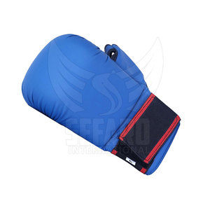 Professional Custom Design Sports Semi Contact Gloves Heavy Duty Leather Made Semi Contact Gloves - Product Image 5