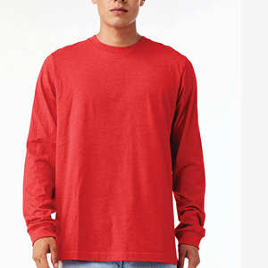 T-shirt à manches courtes pour homme, couleur personnalisée, 100% coton tricoté, anti-rides, col rond, décontracté, basique - Product Image 1