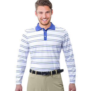 Camisetas de Golf Populares para Hombre, 100% Algodón, Lona Sólida, Elásticas en Cuatro Direcciones, de Secado Rápido, Manga Corta, Casuales, con Cierre de 1/4, Logotipo en Relieve - Product Image 5