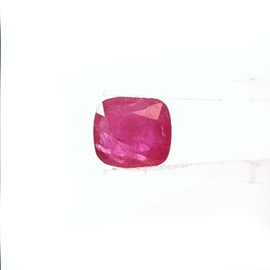 Natural Untreated Mozambique Ruby <b>Cushion</b> 5.82cts , Natural Loose Faceted Ruby Gemstone For Jewelry Making Ready To Use - Product Image 2