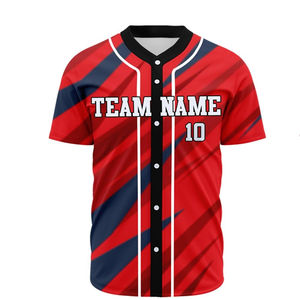 Maillot de baseball respirant pour hommes avec coutures durables et impression personnalisée du logo de l'équipe pour les équipes professionnelles - Product Image 1