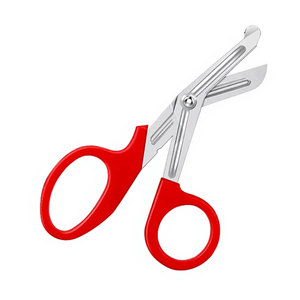 Ciseaux de traumatologie pour infirmières, premiers secours, 5,5 pouces, rouge, acier inoxydable de qualité allemande, ciseaux médicaux pour bandages, urgence, EMT, paramédical - Product Image 2