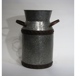 Vases à fleurs décoratifs en métal galvanisé, faits à la main, en forme de bidon à lait avec poignée latérale, pour la décoration intérieure, extérieure et de jardin, porte-fleurs - Product Image 6