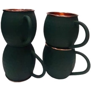 Mug Moscow Mule en Cuivre Martelé 100% avec Logo Personnalisé, Anti-fuite, Compatible Lave-vaisselle, Idéal pour Fêtes et Célébrations, Décoratif - Product Image 2