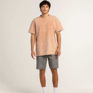 T-shirt 100 % coton pour homme, coupe ample, imprimé, OEM, vente en gros, personnalisé, délavé à l'acide, tricoté, grammage lourd, coupe classique - Product Image 4