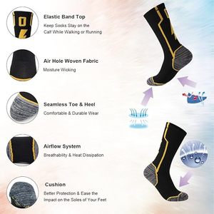 Calcetines Deportivos Hasta la Rodilla con Estampado de Rayo y Número para Baloncesto, Adultos, Spandex, Poliéster, Tejido de Punto, Secado Rápido, Verano - Product Image 3