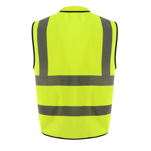 Gilet décontracté pour homme en polyester haute visibilité, durable, respirant et imperméable avec bandes réfléchissantes pour un confort tout au long de la journée sur le travail (OEM) - Product Image 3