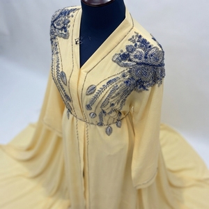 ชุดเดรสอิสลามแบบยาวสำหรับผู้หญิง พร้อมการตกแต่งระดับพรีเมียม - Product Image 4