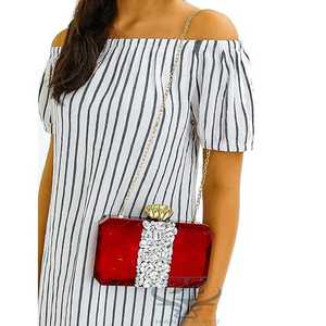 Premium Quality New Arrival Customized Unique Design Handmade Eco-Friendly Fashionable Resin Clutch Bag Evening <b>Purse</b> Model - Product Image 6