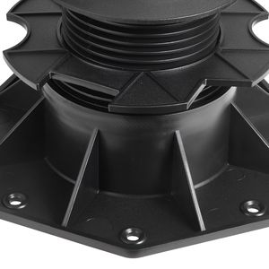 24 Pezzi Blocchi per Pavimentazione in Plastica con Capacità di Carico 2000 libbre, Piedistalli per Sollevamento Piastrelle 2.36-5.31 Pollici / 60-135 mm H-Decking - Product Image 3