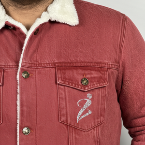 Veste en jean pour homme High Street, 100% coton, tissu toile, hiver, décontractée, respirante, séchage rapide, logo frontal. - Product Image 6