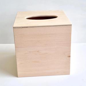 Boîte à mouchoirs en bois à imprimé géométrique, boîte à mouchoirs abstraite en bois imprimé pour décoration de bureau moderne, étui de rangement en gros - Product Image 5