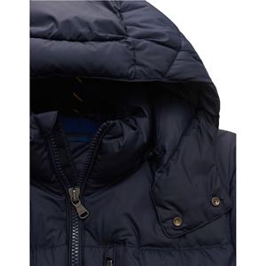 Chaqueta acolchada azul personalizada de alta calidad para hombre, ropa de calle impermeable con sudaderas con capucha para invierno - Product Image 2