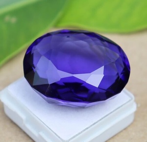 Gema Suelta de Amatista Azul Natural, Corte Ovalado Facetado, 2.00 Ct, Valorada por Terceros, para Joyería, Venta al Por Mayor, ZUBEDA GEMS - Product Image 5