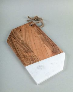 Luxury entertaining tray decorative marble platter wooden oval <b>board</b> premium serving essentials chic marble serve ware - Product Image 6