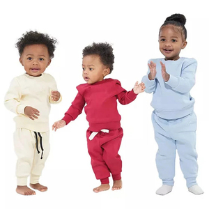 Conjunto Deportivo de Invierno para Niños, Cuello Redondo, 100% Algodón - Product Image 1