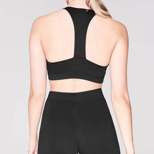 Sujetador deportivo personalizable para mujer, ropa deportiva y de gimnasio, transpirable, diseño simple, cómodo, de alta calidad. - Product Image 4