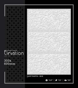 Azulejo de Pared de Porcelana Moderno de Alta Profundidad, 300x600mm, 30x60cm, 12x24, Acabado Mate, Texturizado, Cerámico, Decorativo para Interiores - Product Image 1