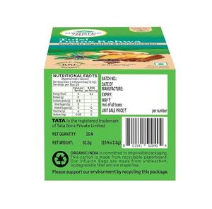 Organic India <b>Tulsi</b> Detox Kahwa 25 <b>Tea</b> Bags Helps Improve Digestion & Detoxification Rich in Antioxidants Made with <b>Tulsi</b> - Product Image 2