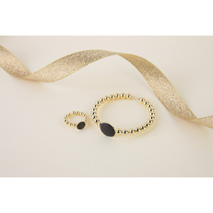 [Orbis] YUN Subtle Glow of Korean Serenity Korean Traditional Ramie <b>Bracelet</b> Ring <b>Set</b> with Adjustable Fit and Soft Gloss Jewelry - Product Image 3
