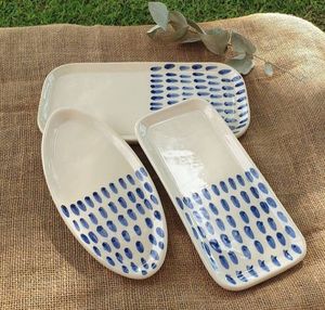 Assiettes et plats muraux en céramique classiques, faits à la main, écologiques et très demandés, pour les fêtes – Vente en gros disponible - Product Image 1