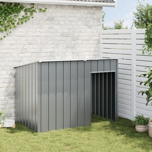 Nichoir pour chien en acier galvanisé anthracite 60,2 x 35,8 x 43,3 pouces, cage et maison pour animaux de compagnie - Product Image 3