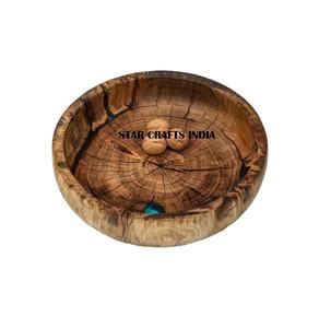 Cuencos de ensalada de comida de madera y resina de demanda caliente de alto rango, utensilios de cocina para el hogar, platos para servir, Pasta, arroz, sopa, nueces, tazón - Product Image 4